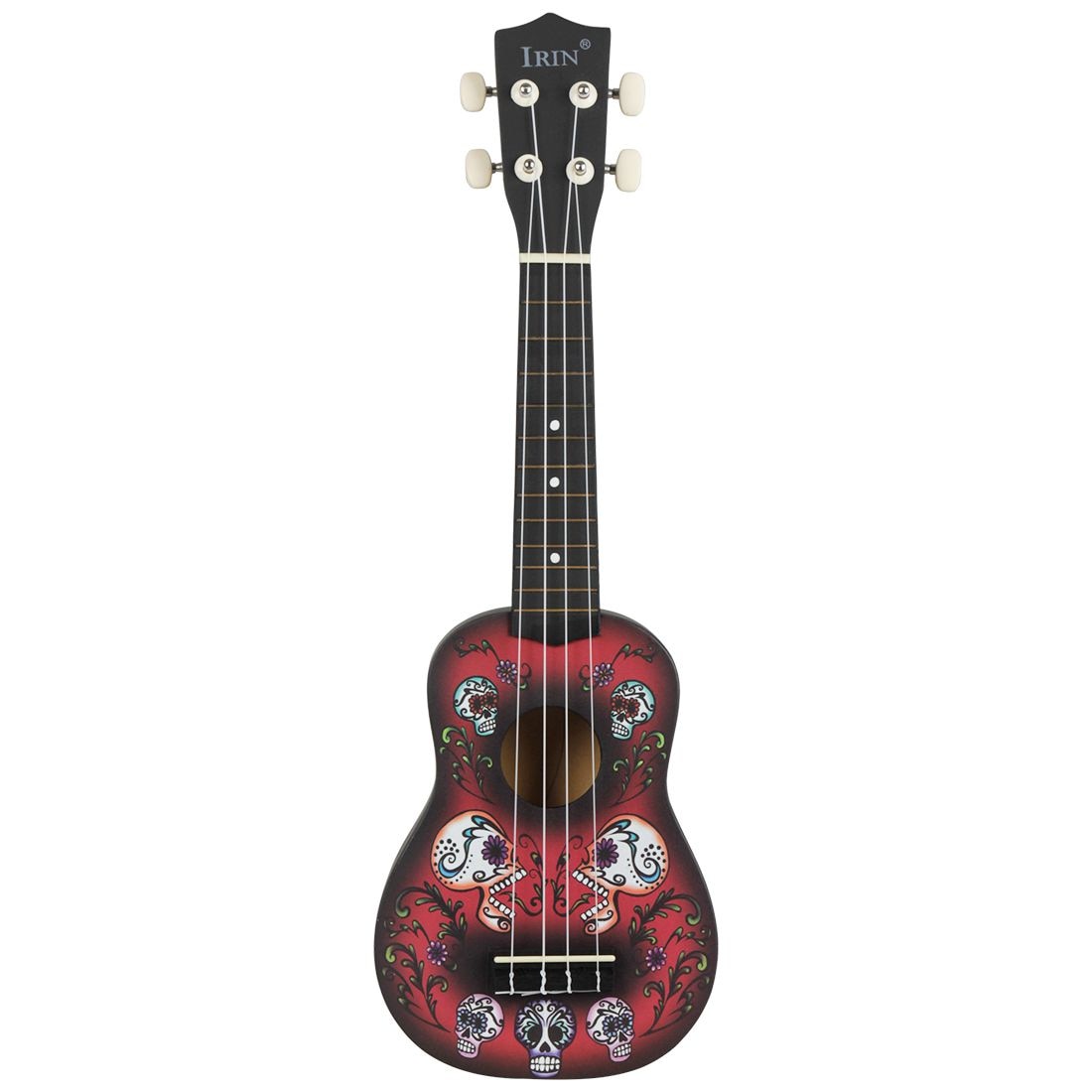 IRIN 21 inch 15 Frets Soprano Ukulele Uke 4 Nylon Strings Basswood Guitar Dolphin Pattern Universal Acoustic Instrument