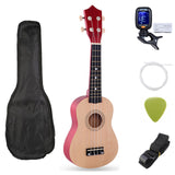SevenAngel Ukulele 21 inch Children Ukelele Soprano 4 Strings Hawaiian Spruce Basswood Guitar Uke Kids Gift  Music Instrument