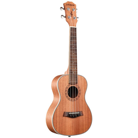 ANDREW 23 Inch Ukulele Concert Ukulele 4 Nylon Strings Mini Guitar Hawaiian Mahogany Stringed Instruments Rosewood fingerboard