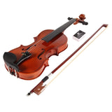 Handmade 1/8 Size  Acoustic Violin Gloss 4 Color Fiddle with Case Bow Rosin Musical Instrument For Beginner Music Lover training