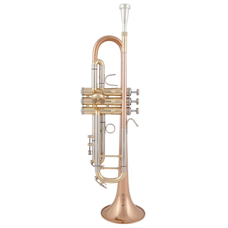JM Silver plated Trumpet High Quality Brass Gold Lacquer B Flat Playing Musical Instrument Trumpet with Mouthpiece Case