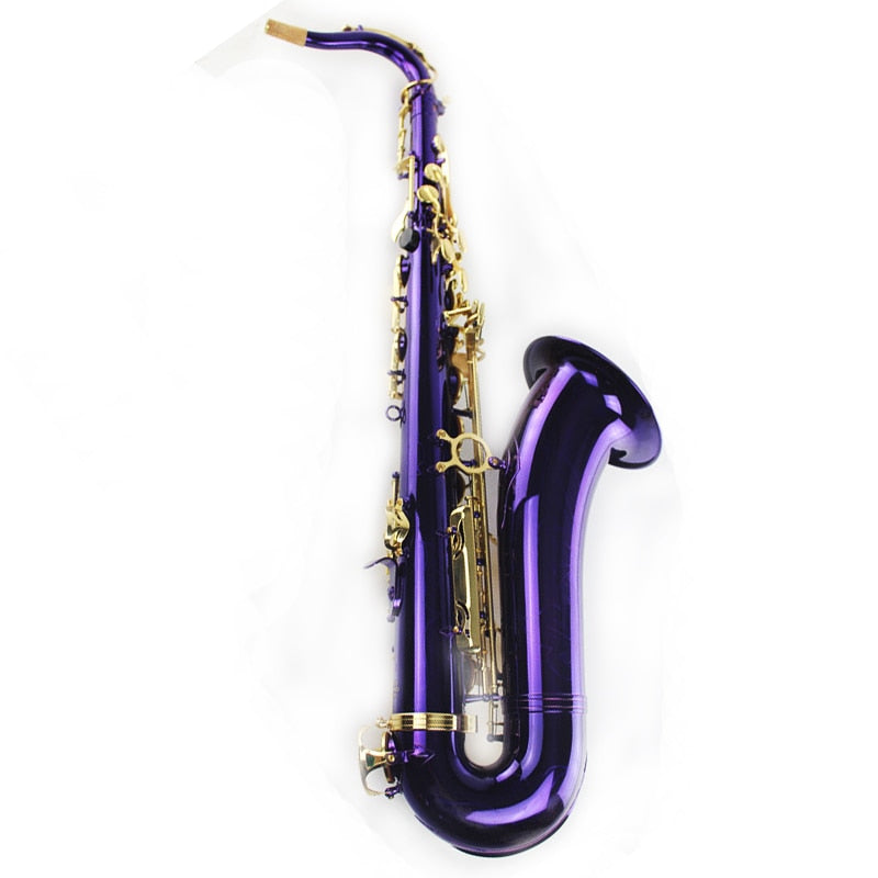 B-flat Alto Saxophone  Purple Paint Gold Key Sax Musical Instruments Brass Top Quality Saxophone Gift Professional SAX11