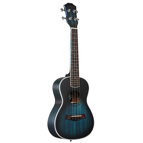 Andrew Ukulele Concert Ukulele 23 Inch 4 Strings Guitar Hawaiian Mahogany Blue Uke Stringed Instrument