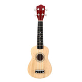 White Mini 21 inches Soprano Ukulele 12 Frets Instrument Wood Hawaiian Style Guitar 4 Strings Hawaii Guitar for Beginner