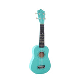 White Mini 21 inches Soprano Ukulele 12 Frets Instrument Wood Hawaiian Style Guitar 4 Strings Hawaii Guitar for Beginner