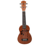White Mini 21 inches Soprano Ukulele 12 Frets Instrument Wood Hawaiian Style Guitar 4 Strings Hawaii Guitar for Beginner