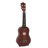 White Mini 21 inches Soprano Ukulele 12 Frets Instrument Wood Hawaiian Style Guitar 4 Strings Hawaii Guitar for Beginner