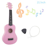 21 Inch Colorful Acoustic Ukulele 4 Strings Hawaiian Guitar Guitarra Instrument for Kids Beginner or Basic players