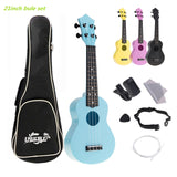 21 Inch Colorful Acoustic Ukulele 4 Strings Hawaiian Guitar Guitarra Instrument for Kids Beginner or Basic players