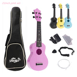 21 Inch Colorful Acoustic Ukulele 4 Strings Hawaiian Guitar Guitarra Instrument for Kids Beginner or Basic players