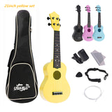 21 Inch Colorful Acoustic Ukulele 4 Strings Hawaiian Guitar Guitarra Instrument for Kids Beginner or Basic players