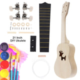 21 Inch Colorful Acoustic Ukulele 4 Strings Hawaiian Guitar Guitarra Instrument for Kids Beginner or Basic players