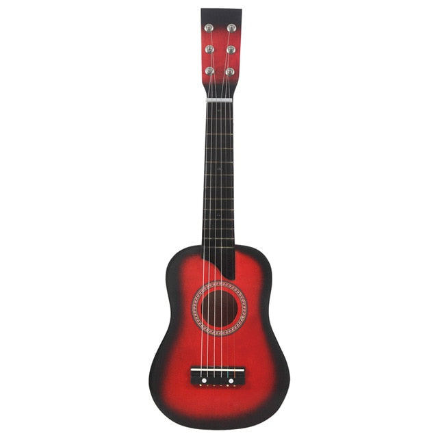Guitar Mini 25 Inch Basswood Acoustic 12 Frets 6 Strings Guitar with Pick &Strings For Children Beginner Musical Instrument Toy