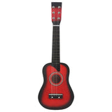 Guitar Mini 25 Inch Basswood Acoustic 12 Frets 6 Strings Guitar with Pick &Strings For Children Beginner Musical Instrument Toy