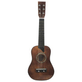Guitar Mini 25 Inch Basswood Acoustic 12 Frets 6 Strings Guitar with Pick &Strings For Children Beginner Musical Instrument Toy