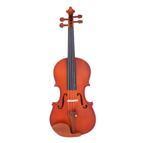 Glarry 4/4 Acoustic Matt Violin Case Bow Rosin Strings Shoulder Rest Tuner Natural Color Violin Maple Material