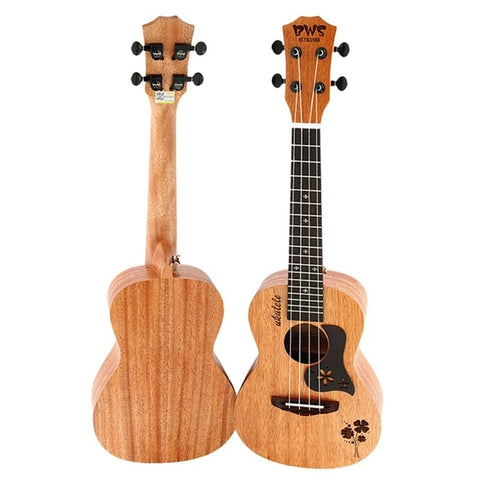 ABGZ-BWS EST & 1988 Concert Ukulele 23 Inch 4 Strings Hawaiian Mini Guitar Acoustic Guitar Ukulele Mahogany Four-leaf clover B