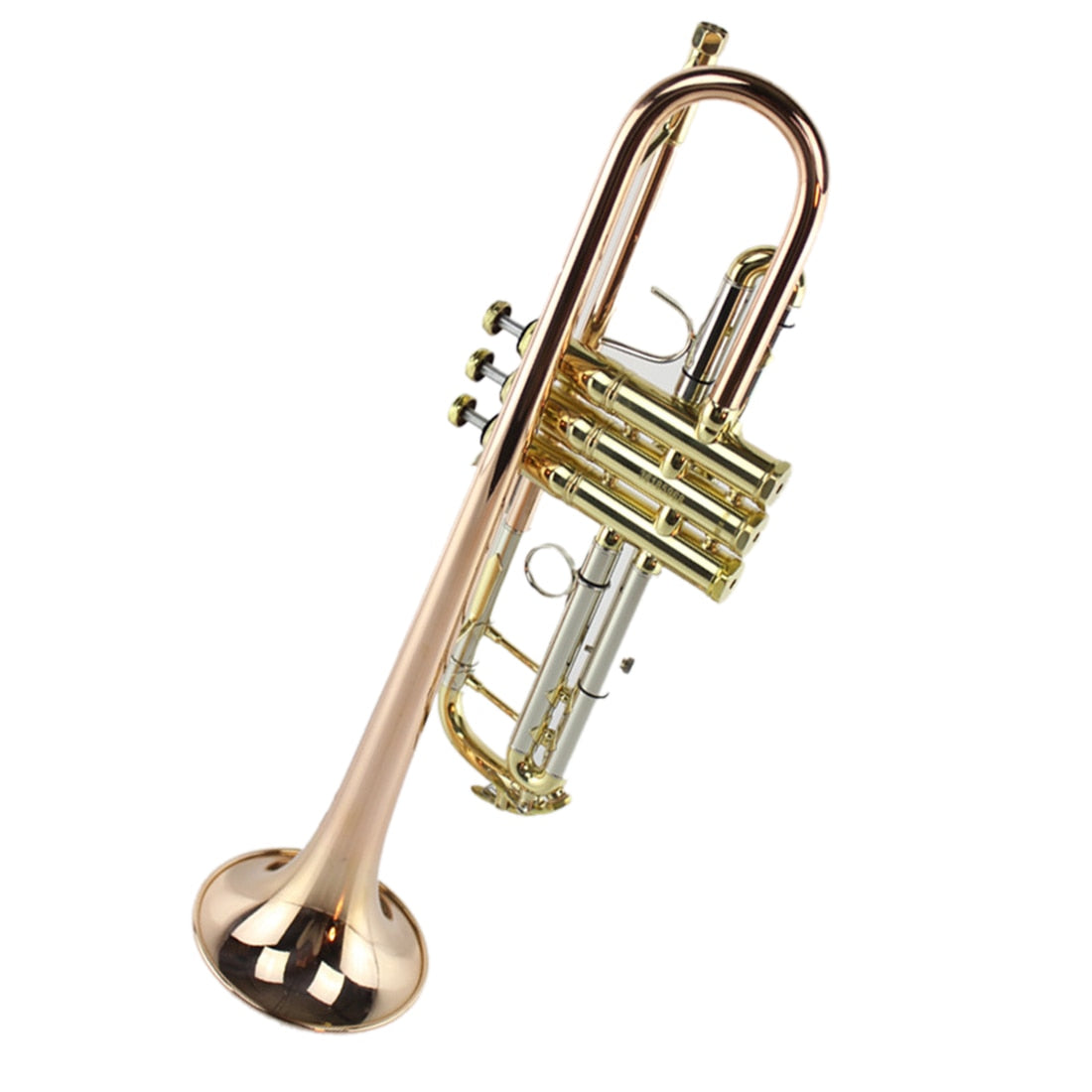 3 Tones Trumpet Wind Instrument Professional Brass Trumpet Musical Instruments For Children Christmas Gift - Golden Bb/Silver Bb