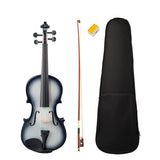 4/4 Violin High Gloss Finish 4/4 Violin Black and White Beginner Violin