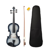 4/4 Violin High Gloss Finish 4/4 Violin Black and White Beginner Violin