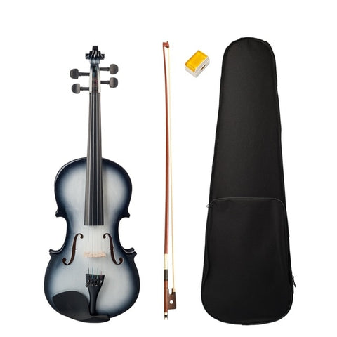 4/4 Violin High Gloss Finish 4/4 Violin Black and White Beginner Violin