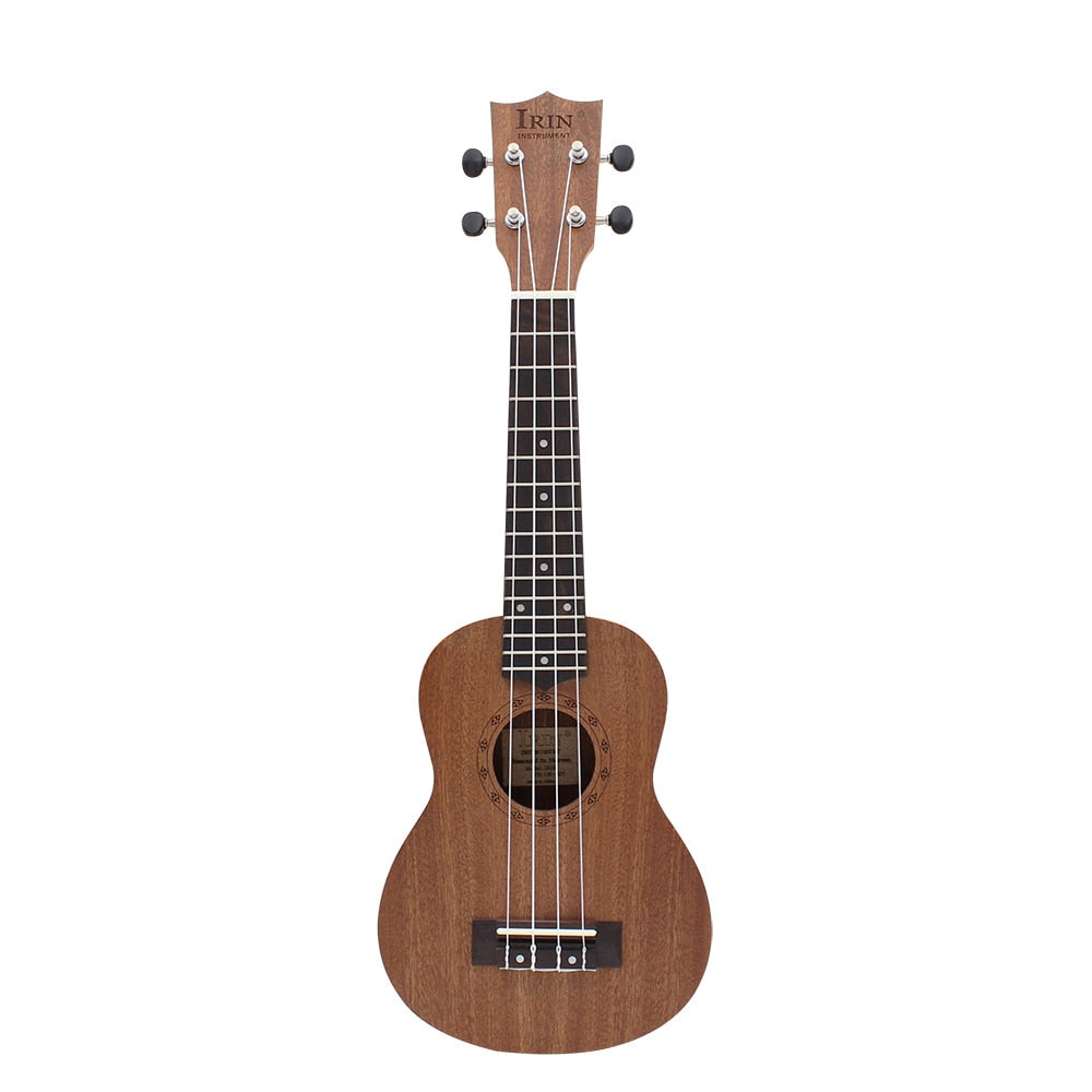 IRIN 21 inch 15 Frets Mahogany Soprano Ukulele 4 Strings Hawaiian Guitar Ukelele Gift for Beginner Student