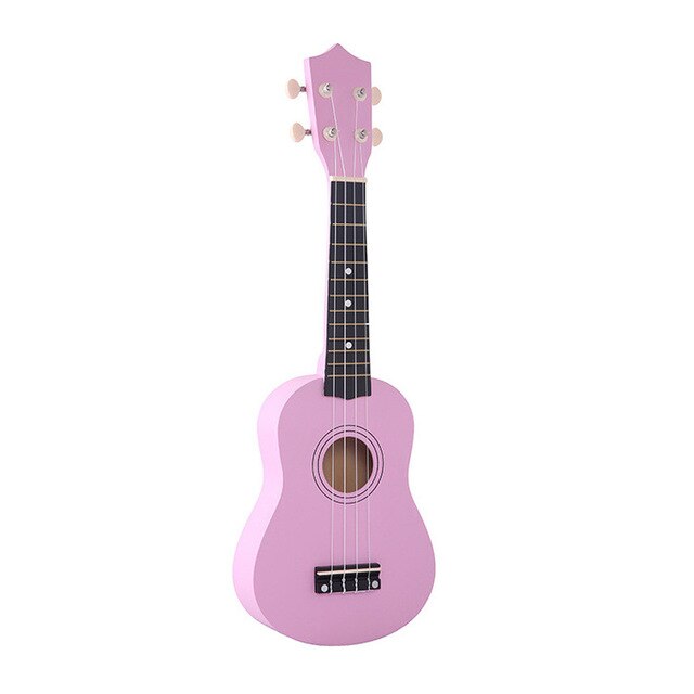 21 inch Soprano Ukulele 4 Strings Hawaiian Guitar Uke + String + Pick For Beginners kid Gift
