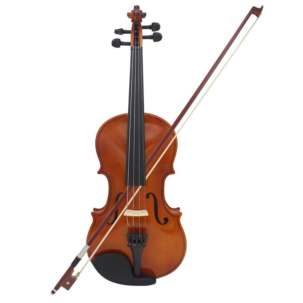 Astonvilla Full Size Violin Natural Acoustic Solid Wood Spruce Flame Maple Veneer Violin Fiddle for Beginner with Case Rosin W
