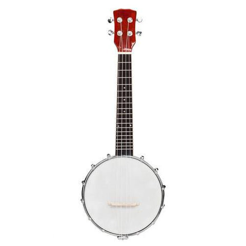 Exquisite Professional 4 string Banjo Set Wood Color Sapele Red ragtime bluegrass music traditional jazz gift Musical instrument