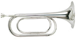 Eb key Bugle Horn Nickel plated Musical instrument Trumpet and Accessories