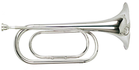 Eb key Bugle Horn Nickel plated Musical instrument Trumpet and Accessories