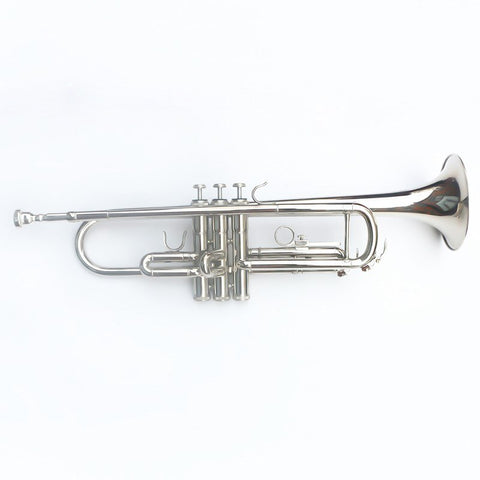 B Flat Small/ Cavalry Trumpet /Plated Nickel Silver Small Musical Instrument Road Small Band Beginner Playing