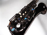 C Melody Sax Black nickel Saxophone With Case Woodwind Musical Instruments professionals