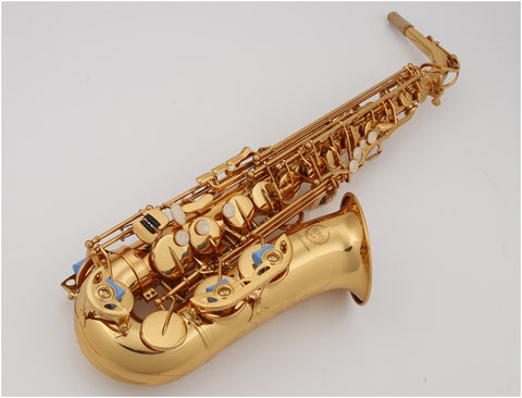 KUNO KAS-901 Alto Eb Saxophone Brass Tube Gold Lacquer Instrument Sax Professional Western Instruments Saxofone For Students
