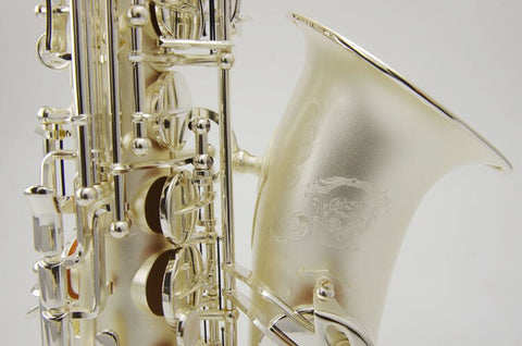 New 2019 Chinese Taiwan Cadeson OMA-RRS Alto Saxophone Matte Silvering E Flat Brass Alto Sax Instruments