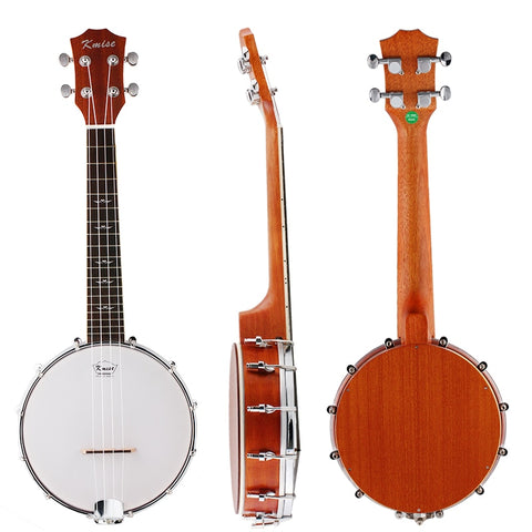 Kmise 4 String Banjo Ukulele Ukelele Uke Concert 23 Inch Size Sapele Wood