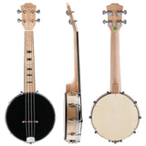 Kmise 4 String Banjo Ukulele Uke Concert 23 Inch Size Sapele Wood