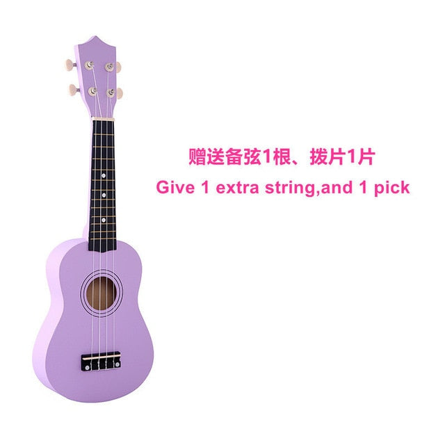 SevenAngel Ukulele 21 inch Children Ukelele Soprano 4 Strings Hawaiian Spruce Basswood Guitar Uke Kids Gift  Music Instrument